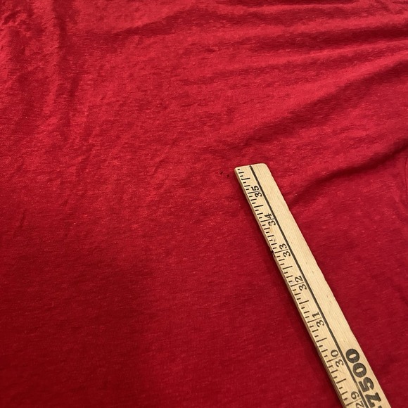 Lauren Ralph Lauren‎ Women's Shirt Large Green Label Red Lace-Up Ribbed - Picture 7 of 7